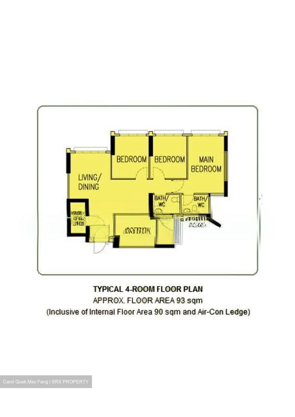Blk 511B Oleander Breeze @ Yishun (Yishun), HDB 4 Rooms #601574071
